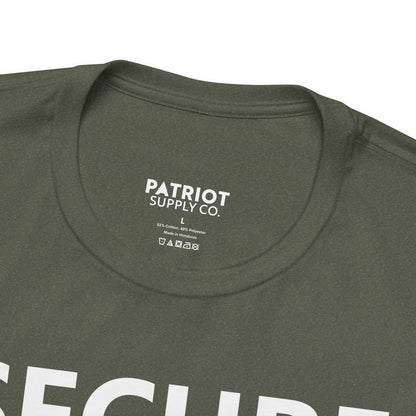 Secure Borders T-Shirt - Immigration Control Statement Tee | Conservative Border Security Apparel - Patriot Supply Co.