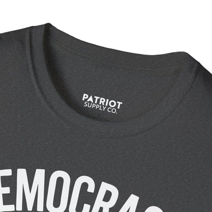 Democracy Dies In Darkness - Conservative Truth and Transparency T-Shirt - Patriot Supply Co.