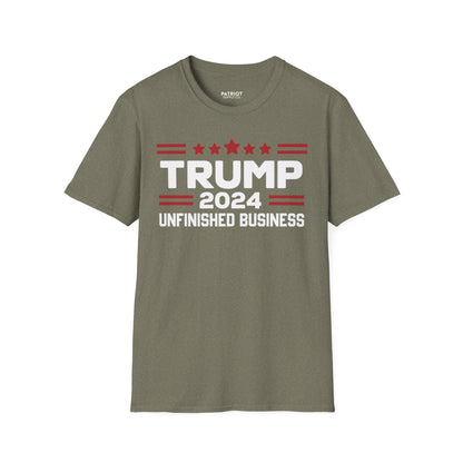 Trump 2024 Unfinished Business - Bold Political Statement T-Shirt - Patriot Supply Co.