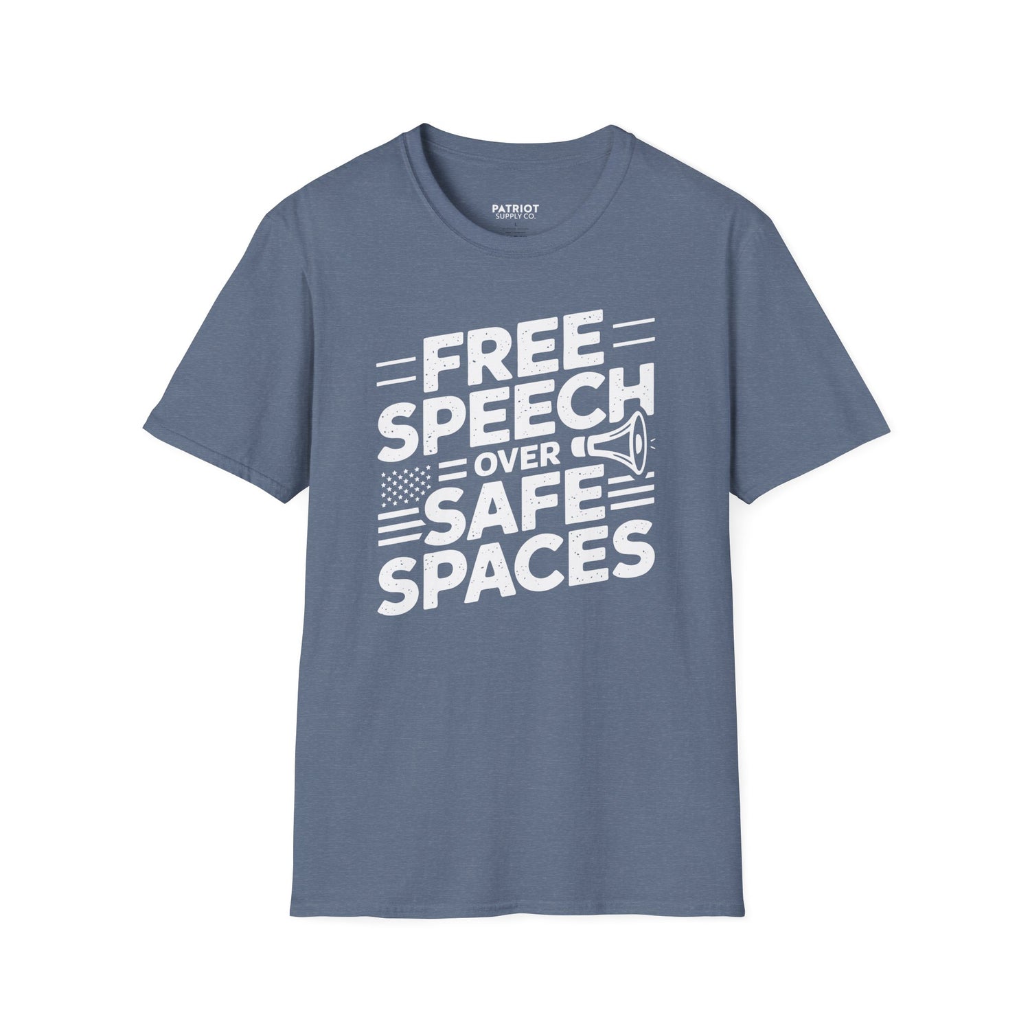 Free Speech Over Safe Spaces - Conservative First Amendment Statement T-Shirt - Patriot Supply Co.