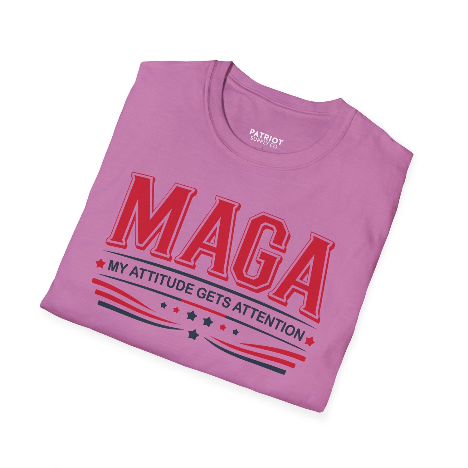 MAGA My Attitude Gets Attention - Bold Conservative Statement T-Shirt - Patriot Supply Co.