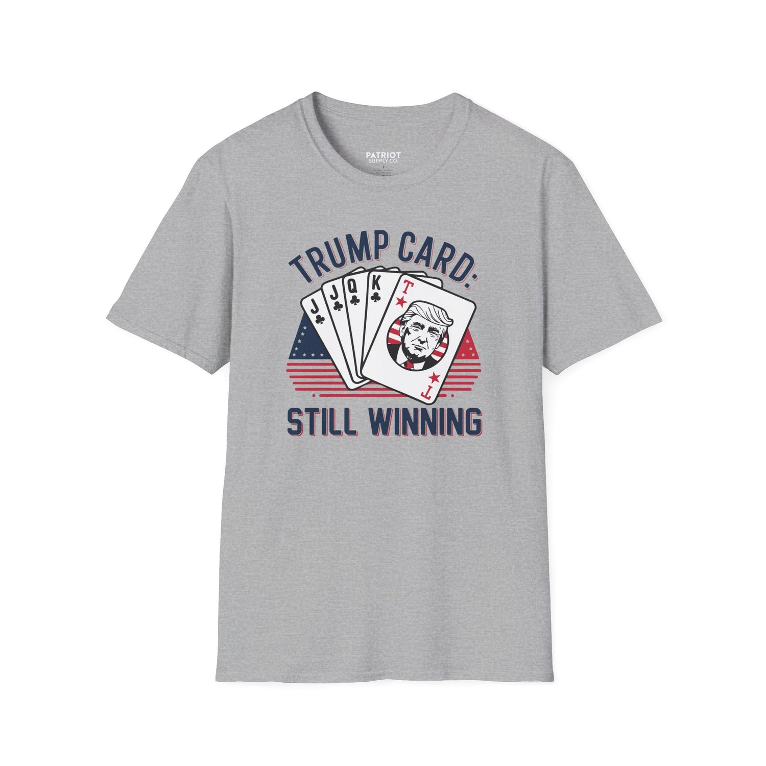 Trump Card Still Winning Unisex Softstyle T-Shirt | Political Humor Tee, Gift for Political Enthusiasts, Casual Wear, Birthday [...] - Patriot Supply Co.