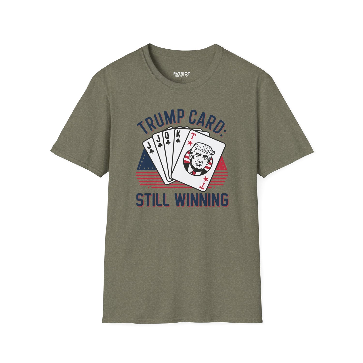 Trump Card Still Winning Unisex Softstyle T-Shirt | Political Humor Tee, Gift for Political Enthusiasts, Casual Wear, Birthday [...] - Patriot Supply Co.