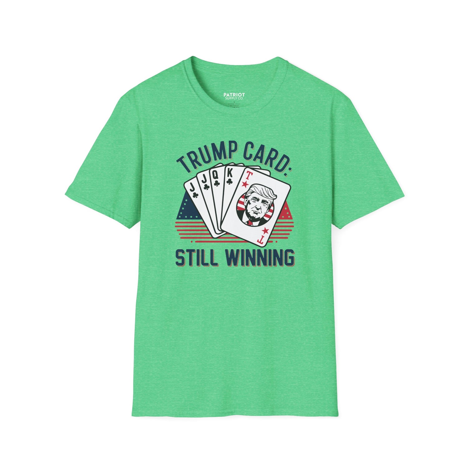 Trump Card Still Winning Unisex Softstyle T-Shirt | Political Humor Tee, Gift for Political Enthusiasts, Casual Wear, Birthday [...] - Patriot Supply Co.