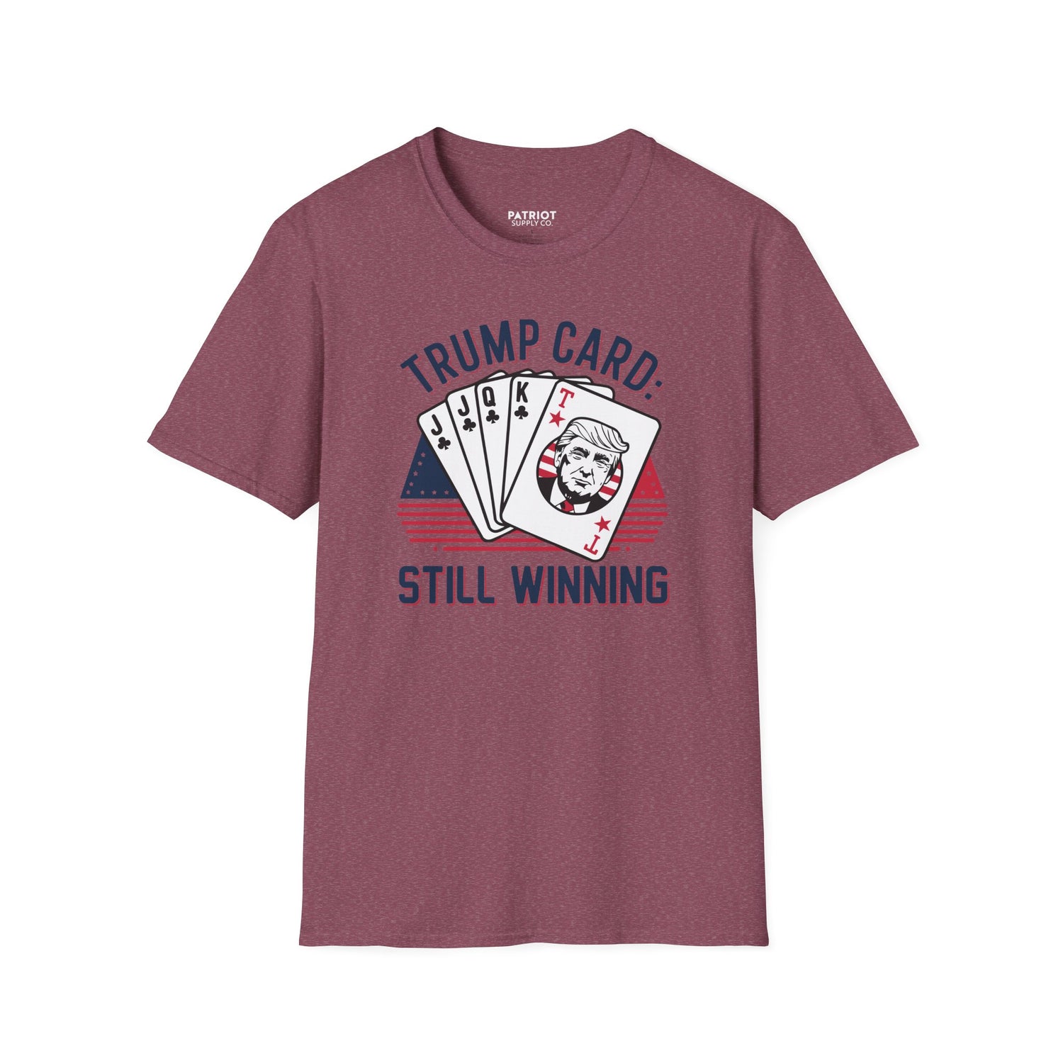Trump Card Still Winning Unisex Softstyle T-Shirt | Political Humor Tee, Gift for Political Enthusiasts, Casual Wear, Birthday [...] - Patriot Supply Co.