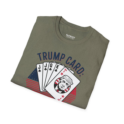 Trump Card Still Winning Unisex Softstyle T-Shirt | Political Humor Tee, Gift for Political Enthusiasts, Casual Wear, Birthday [...] - Patriot Supply Co.