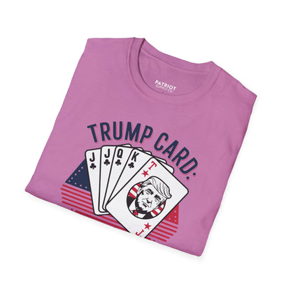 Trump Card Still Winning Unisex Softstyle T-Shirt | Political Humor Tee, Gift for Political Enthusiasts, Casual Wear, Birthday [...] - Patriot Supply Co.